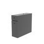 Hanah Home Armario de Baño Anthracite - Mueble Auxiliar con 2 Cajones y Estanterías, Melamina 18mm, 20x55x60 cm